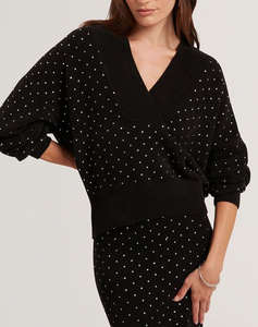 TED BAKER ALIISEE V Neck Hot Fix Jumper