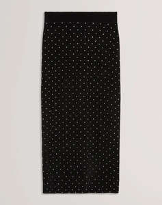 TED BAKER KEATA Fitted Hot Fix Midi Skirt