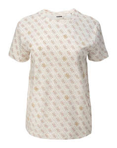 GUESS 4G RHOMBUS STUDS SS T-SHIRT ДАМСКА БЛУЗА