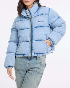 GUESS JEANS GJ DENIM PUFFER ДАМСКО ПАЛТО