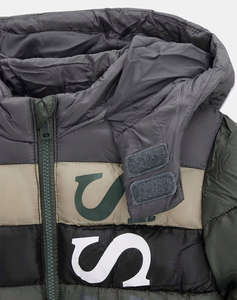 GUESS HOODED PADDED LS PUFFER W/ZIP MENS CHILDRENS BOY