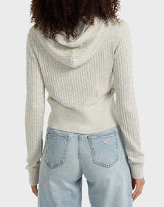 GUESS JEANS GJ LS CABLE HOODIE CARDI ДАМСКА ЖИЛЕТКА