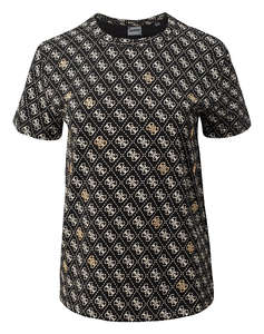 GUESS 4G RHOMBUS STUDS SS T-SHIRT ДАМСКА БЛУЗА
