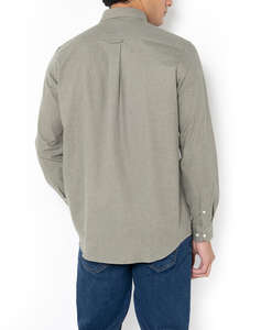 THE BOSTONIANS РИЗА REGULAR FIT Plain FLANNEL Button-down Regular Fit