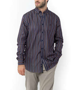 THE BOSTONIANS РИЗА ACORN TWILL REGULAR FIT Stripe TWILL Button-down Regular FIT