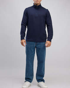 NAUTICA БЛУЗА SWEATSHIRT MM PIQUE FLEECE 1/4 ZIP