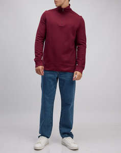 NAUTICA БЛУЗА SWEATSHIRT MM PIQUE FLEECE 1/4 ZIP