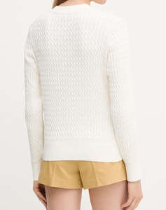 TOMMY HILFIGER CO CABLE C-NK LS SWEATER