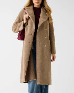 GUESS LAILA FAUX FUR BONDED COAT ДАМСКО ПАЛТО