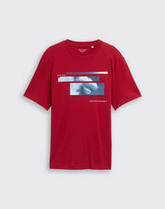 TOM TAILOR T-SHIRT WITH PHOTO МЪЖКА БЛУЗА