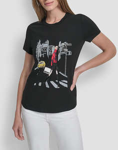 DKNY P5MOEWNA Тениска с къс ръкав DKNY