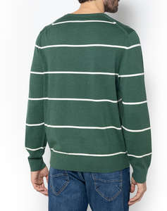 NAUTICA БЛУЗА MM PERFORMANCE STRIPED CREW (12GG)