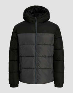 JJ REBEL JREBREBEL LOGO PUFFER HOOD