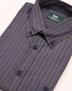 THE BOSTONIANS РИЗА ACORN TWILL REGULAR FIT Stripe TWILL Button-down Regular FIT