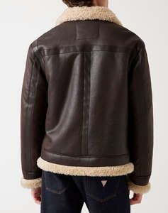 GUESS AVIATOR SHEARLING МЪЖКО ЯКЕ