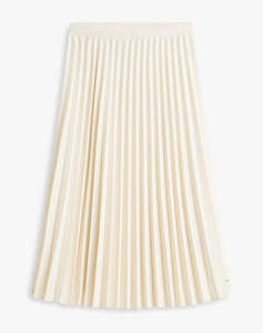 TOMMY HILFIGER FLUID PLEATED PULL ON MIDI SKIRT