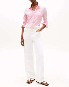 TOMMY HILFIGER 1985 SLIM PIQUE LS SHIRT