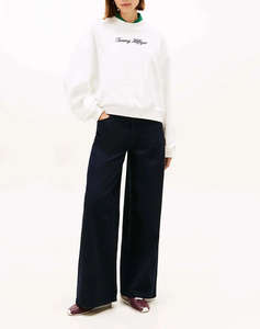 TOMMY HILFIGER GOLD BTN SCRIPT TERRY SWTSRT