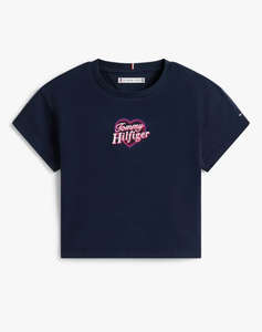 TOMMY HILFIGER TOMMY HEART EMBRO TEE SS