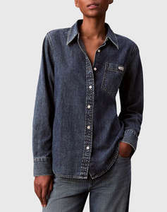 CALVIN KLEIN LS CLASSIC DENIM SHIRT BLUE WHAR