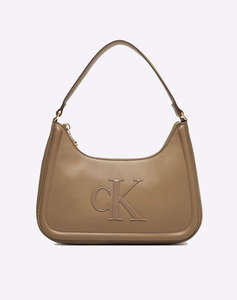 CALVIN KLEIN RAISED CK SMALL SHOULDER BAG