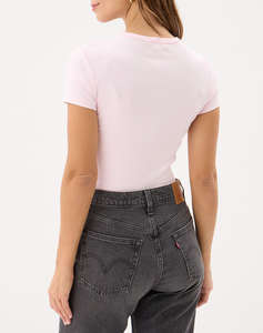 TOMMY JEANS TJW SLIM ESSENTIAL RIB SS EXT