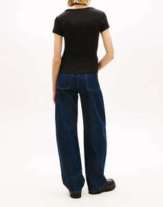 TOMMY JEANS TJW SLIM ESSENTIAL RIB V SS