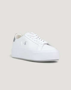 CALVIN KLEIN JEANS FLATFORM LACE UP LTH MET MG