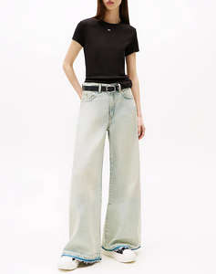 TOMMY JEANS TJW SLIM ESSENTIAL RIB SS EXT