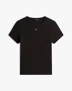 TOMMY JEANS TJW SLIM ESSENTIAL RIB SS EXT