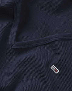 TOMMY JEANS TJW SLIM ESSENTIAL RIB V SS