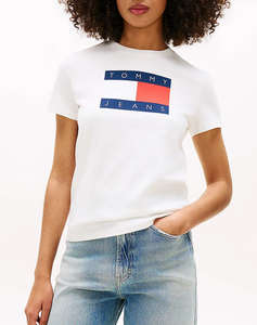 TOMMY JEANS TJW REG TJ FLAG SS TEE