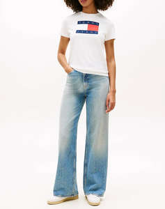 TOMMY JEANS TJW REG TJ FLAG SS TEE