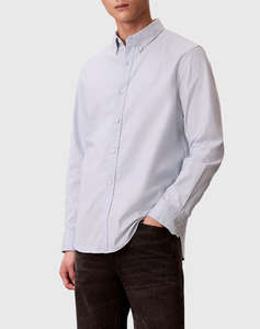 CALVIN KLEIN JEANS LS SOLID OXFORD CLASSIC SHIRT