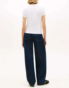 TOMMY JEANS TJW SLIM ESSENTIAL RIB SS EXT