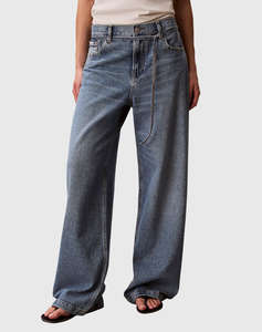 CALVIN KLEIN LOW RISE BAGGY OVERNIGHT BLUE