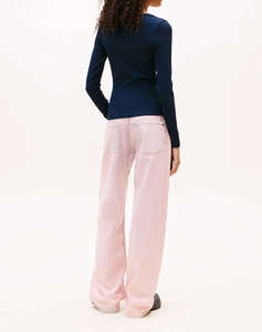 TOMMY JEANS TJW SLIM ESSENTIAL RIB V LS