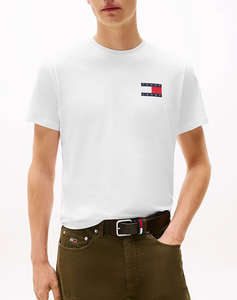 TOMMY JEANS TJM SLIM ESSENTIAL FLAG TEE EXT