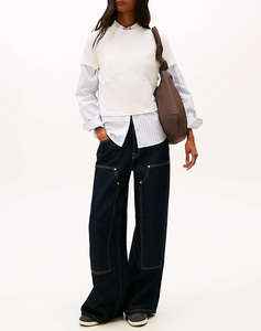 TOMMY JEANS TJW REG SH TONAL FLAG TEE