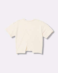 CALVIN KLEIN JEANS FOLDED LOGO LABEL S/S T-SHIRT