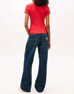 TOMMY JEANS TJW SLIM ESSENTIAL RIB SS EXT