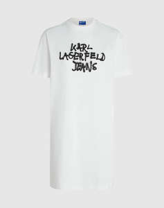 KARL LAGERFELD JEANS KLJ GRAFFITI TEE DRESS
