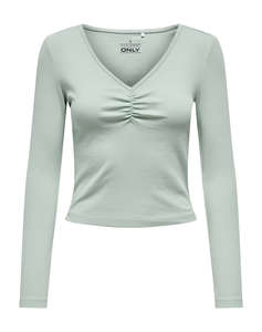 ONLY ONLBETTY L/S SCALLOP V-NECK CC JRS