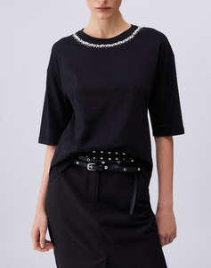 LIU JO WHITE_WA6J04_T-SHIRT MODA M/C ДАМСКА БЛУЗА