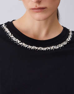 LIU JO WHITE_WA6J04_T-SHIRT MODA M/C ДАМСКА БЛУЗА