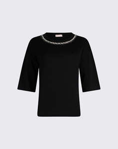 LIU JO WHITE_WA6J04_T-SHIRT MODA M/C ДАМСКА БЛУЗА