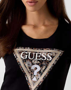 GUESS SS CN LEO TRIANGLE TEE ДАМСКА БЛУЗА