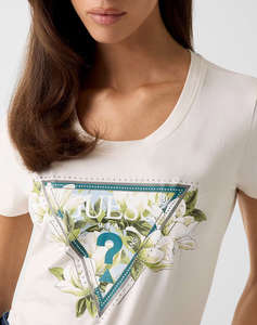 GUESS SS CN CAMELIA TRIANGLE TEE ДАМСКА БЛУЗА