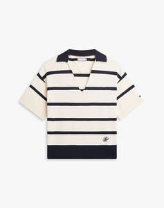 TOMMY HILFIGER MINI STP CO OPEN POLO SS SWT