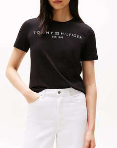 TOMMY HILFIGER REG CORP LOGO C-NK SS